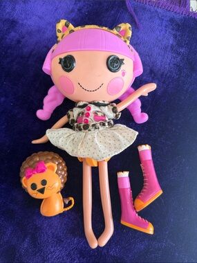 Lalaloopsy-Inspired Pink Cat-Ear Doll with Leopard Outfit 2006